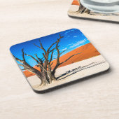 Toter Baum in Deadvlei, Namibia Getränkeuntersetzer (Linke Seite)