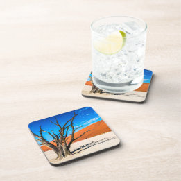 Toter Baum in Deadvlei, Namibia Getränkeuntersetzer