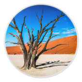 Toter Baum in Deadvlei, Namibia Keramikknauf (Vorderseite)