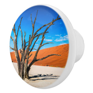 Toter Baum in Deadvlei, Namibia Keramikknauf