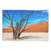 Toter Baum in Deadvlei, Namibia Kissenbezug (Rückseite)