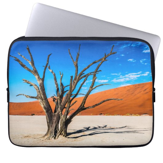 Toter Baum in Deadvlei, Namibia Laptopschutzhülle (Vorderseite)