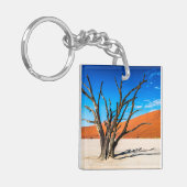 Toter Baum in Deadvlei, Namibia Schlüsselanhänger (Vorderseite links)