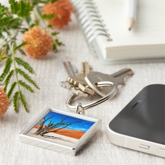 Toter Baum in Deadvlei, Namibia Schlüsselanhänger (Seite)