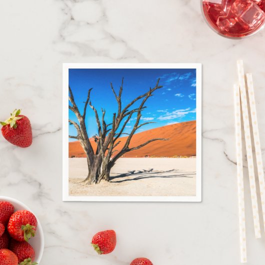 Toter Baum in Deadvlei, Namibia Serviette (Beispiel)