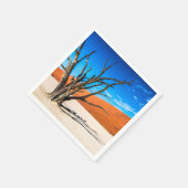 Toter Baum in Deadvlei, Namibia Serviette (Ecke)