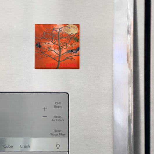 Toter Baum inmitten eines Orangen Beängstigenden S Magnet (In Situ (Kühlschrank))