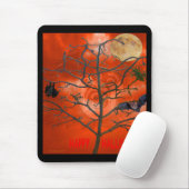 Toter Baum inmitten eines Orangen Beängstigenden S Mousepad (Mit Mouse)