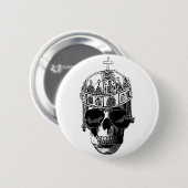 Toter byzantinischer Kaiser mit Sonnenbrille Button (Vorne & Hinten)