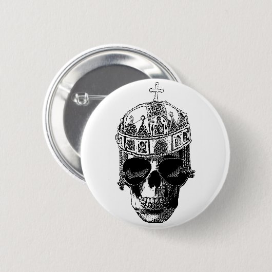 Toter byzantinischer Kaiser mit Sonnenbrille Button (Vorne & Hinten)