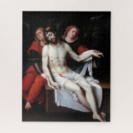 Toter Christus, unterstützt von zwei Engeln (Ribal Puzzle