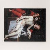 Toter Christus, unterstützt von zwei Engeln (Ribal Puzzle (Horizontal)
