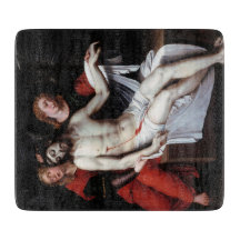 Toter Christus, unterstützt von zwei Engeln (Ribal