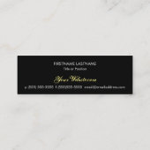 Toter Damast - kundenspezifischer dünner Mini Visitenkarte (Rückseite)