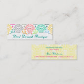 Toter Damast - kundenspezifischer dünner Mini Visitenkarte (Vorne/Hinten)