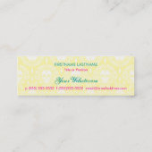 Toter Damast - kundenspezifischer dünner Mini Visitenkarte (Rückseite)