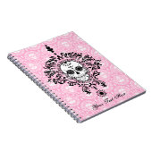 Toter Damast - kundenspezifisches Notizblock (Rechte Seite)