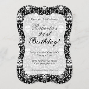 Toter Damast - schicke Einladung