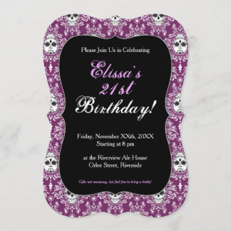 Toter Damast - schicke Einladung