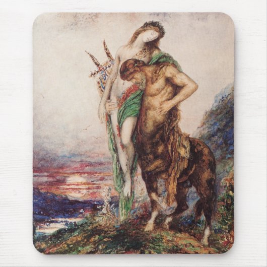 Toter Dichter wird von einem Centaur (Sonnenunterg Mousepad (Vorne)