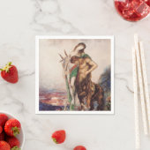 Toter Dichter wird von einem Centaur (Sonnenunterg Serviette (Beispiel)