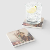 Toter Dichter wird von einem Centaur (Sonnenunterg Steinuntersetzer (Seitenansicht)