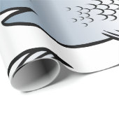 Toter Fisch Geschenkpapier (Rolleneckpunkt)