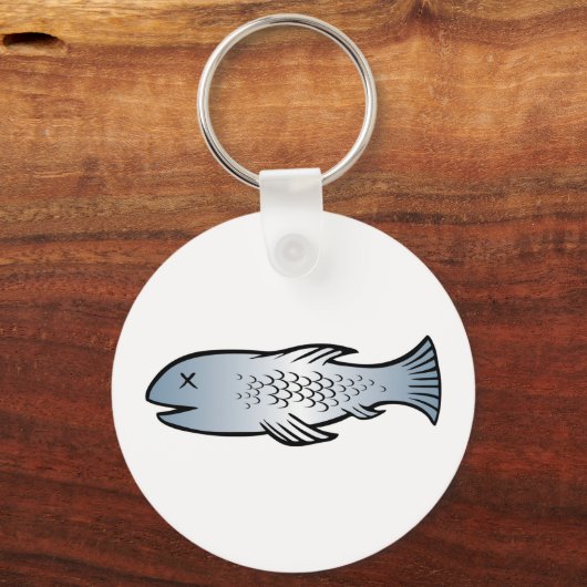 Toter Fisch Schlüsselanhänger (Vorderseite)