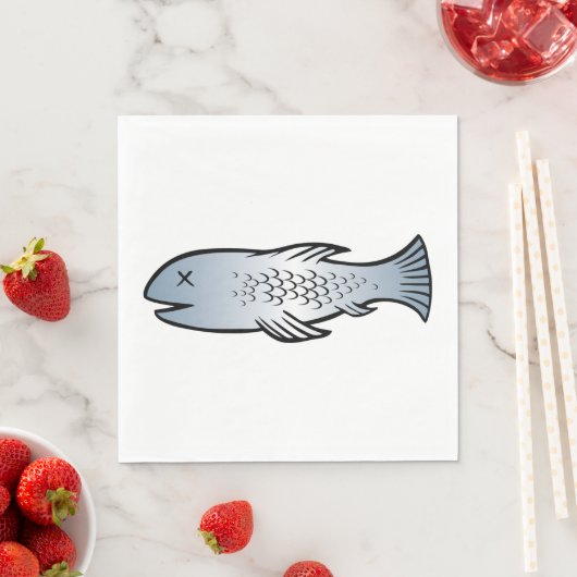 Toter Fisch Serviette (Beispiel)