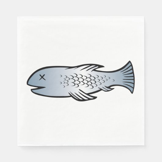 Toter Fisch Serviette (Vorderseite)