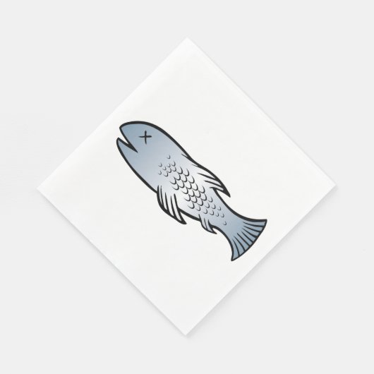 Toter Fisch Serviette (Ecke)