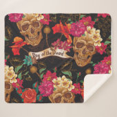 Toter Hintergrund der Schädelhaufen Blume Sherpadecke (Vorderseite (Horizontal))