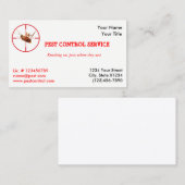 Toter Hinterwelle-Plage-Service 1 versah Visitenkarte (Vorne/Hinten)