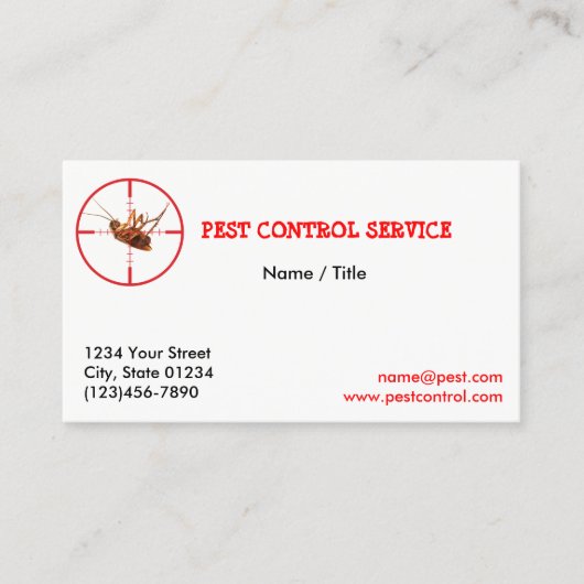 Toter Hinterwelle-Plage-Service 1 versah Visitenkarte (Vorderseite)