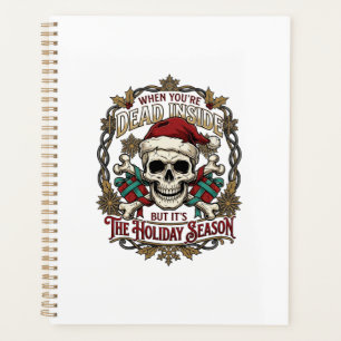 Toter Innen Urlaubszeit Weihnachten Totenkopf Sant Planer