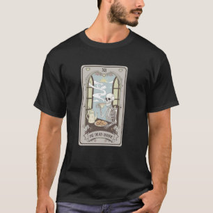 Toter Innenskelett-Tee-Tarot-Dunkler Humor Ästheti T-Shirt