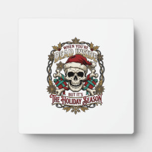 Toter Innere Feiertagszeit Weihnachten Totenkopf S Fotoplatte