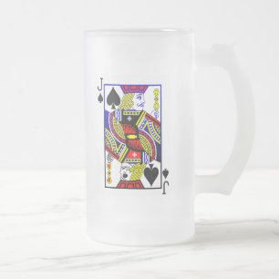 Toter Jack-mattiertes Bier-Glas Mattglas Bierglas