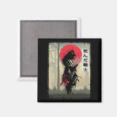 Toter japanischer Samurai-Krieger Japan Schwertbea Magnet (Vorderseite/Rückseite)