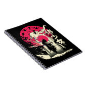 Toter japanischer Samurai-Krieger Japan Schwertbea Notizblock (Rechte Seite)