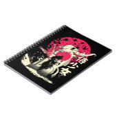 Toter japanischer Samurai-Krieger Japan Schwertbea Notizblock (Linke Seite)