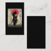 Toter japanischer Samurai-Krieger Japan Schwertbea Visitenkarte (Vorne/Hinten)