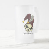 Toter Joker-mattierte Bier-Tasse Mattglas Bierglas (VorderseiteRechts)