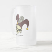 Toter Joker-mattierte Bier-Tasse Mattglas Bierglas (Vorderseite Links)
