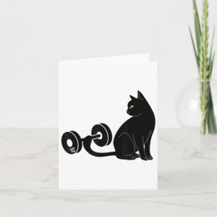 Toter Katzen-Krafttraining-Gym-Fitness-Übung Gewic Karte