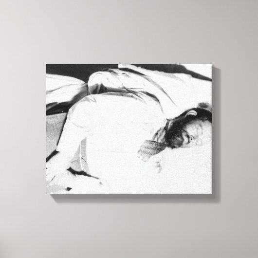 Toter Körper von Outlaw Jesse James Fotograf Leinwanddruck (Vorderseite)