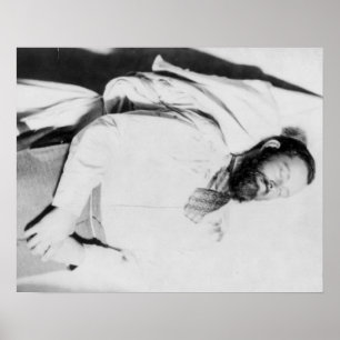 Toter Körper von Outlaw Jesse James Fotograf Poster