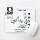 Toter Lawyer™ Bau-Rechtsanwalt Mousepad (Mit Mouse)