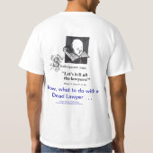 Toter Lawyer™ Scheidungs-Rechtsanwalt-T - Shirt (Rückseite)