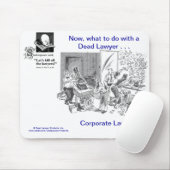 Toter Lawyer™ Unternehmensrechtsanwalt Mousepad (Mit Mouse)